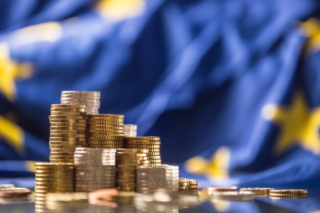 towers-with-euro-coins-flag-european-union